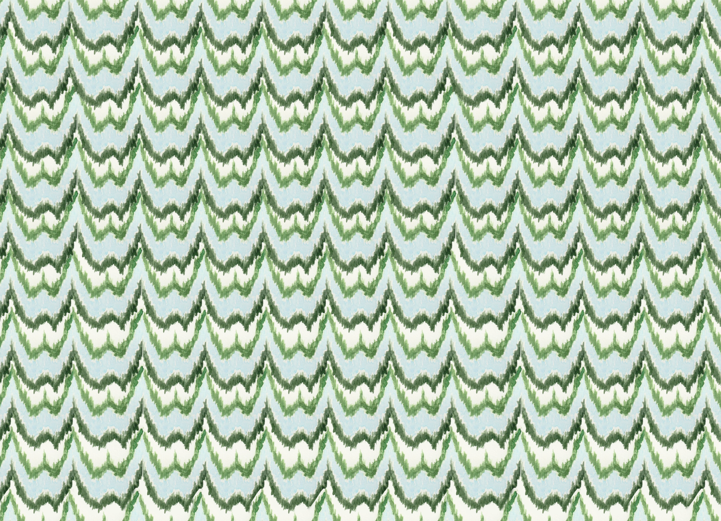green zig zag stationery