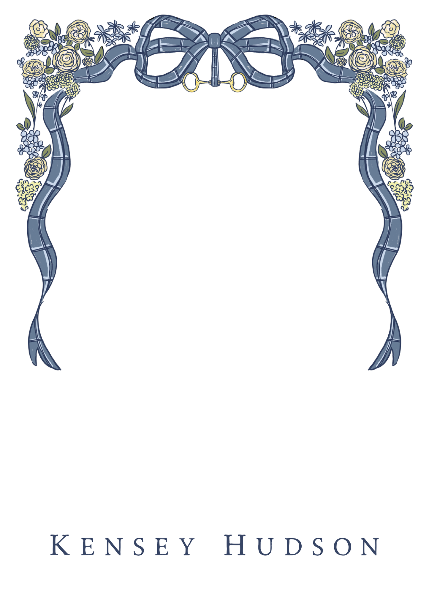 floral frame notepad