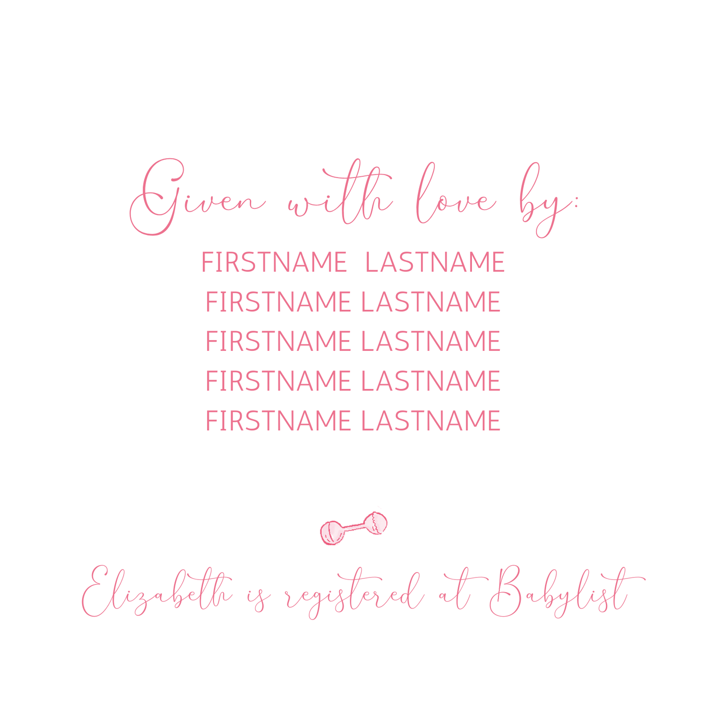 BABY CREST SHOWER INVITATION