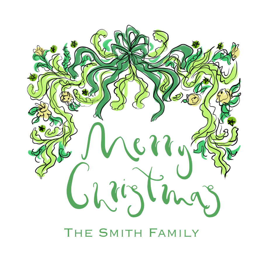 FUNKY GREEN SQUARE GIFT TAG