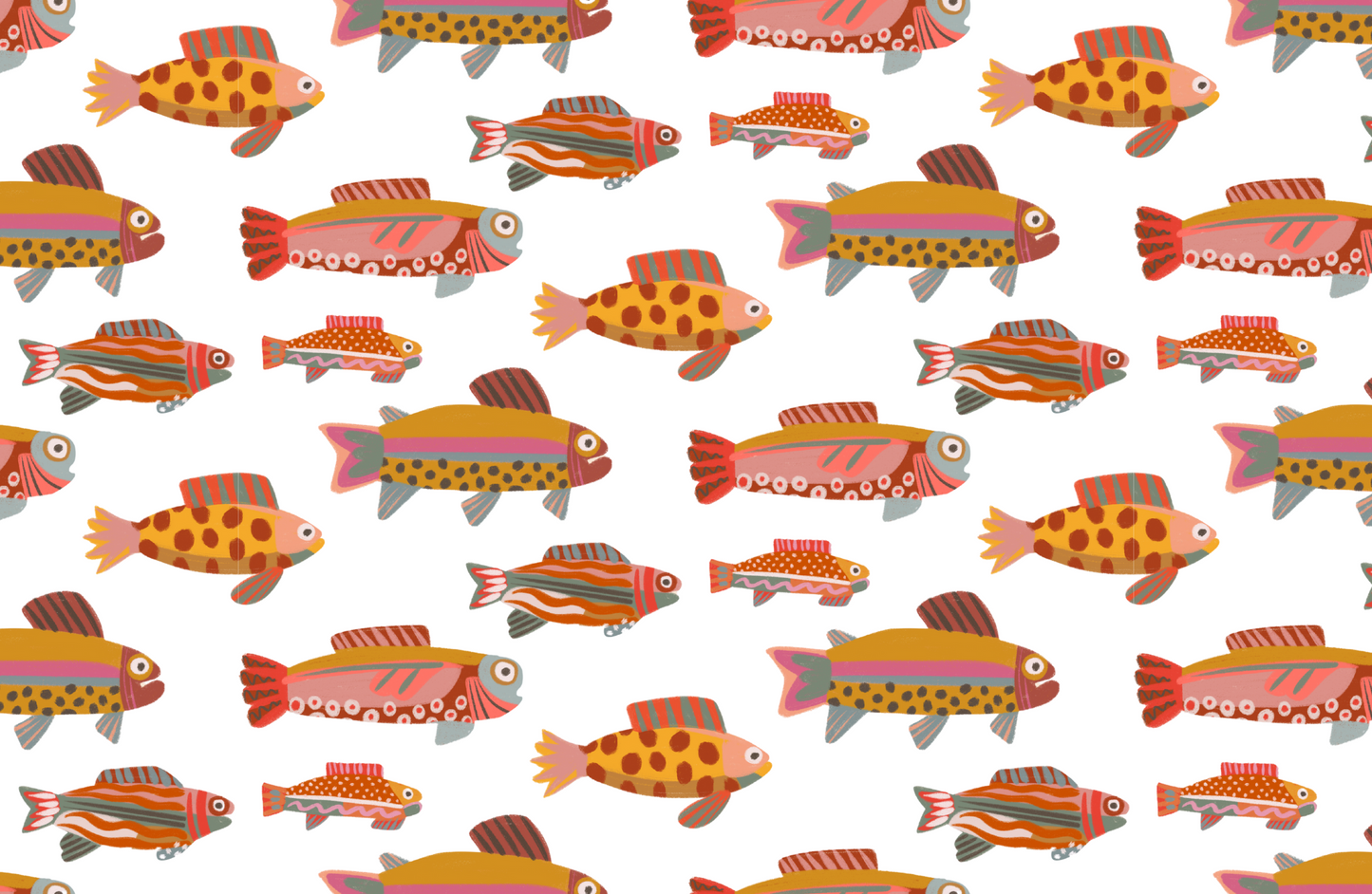 RETRO FISH tear away placemat