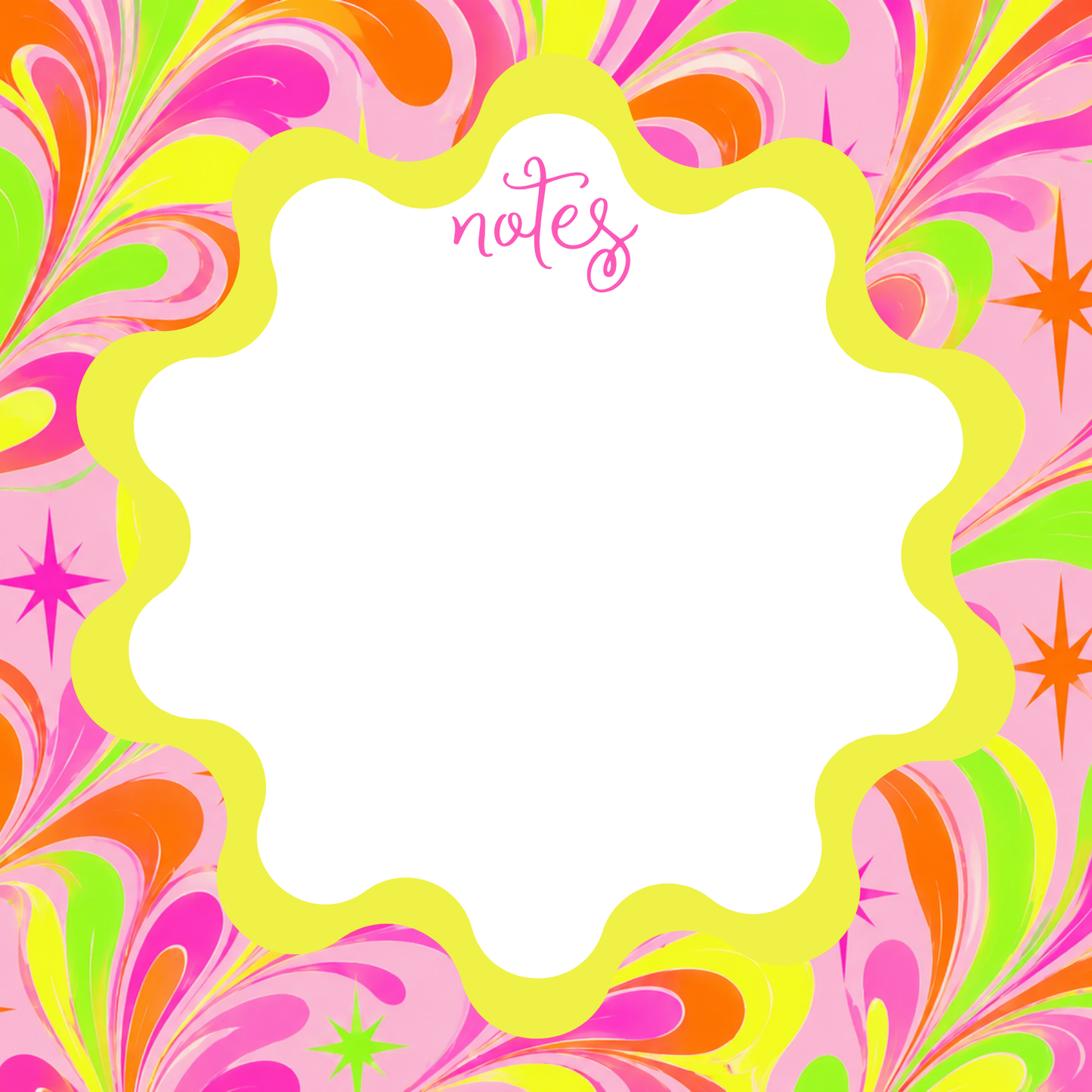 NEON + COLORFUL NOTEPAD