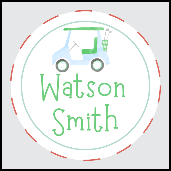 GOLF CART LABELS