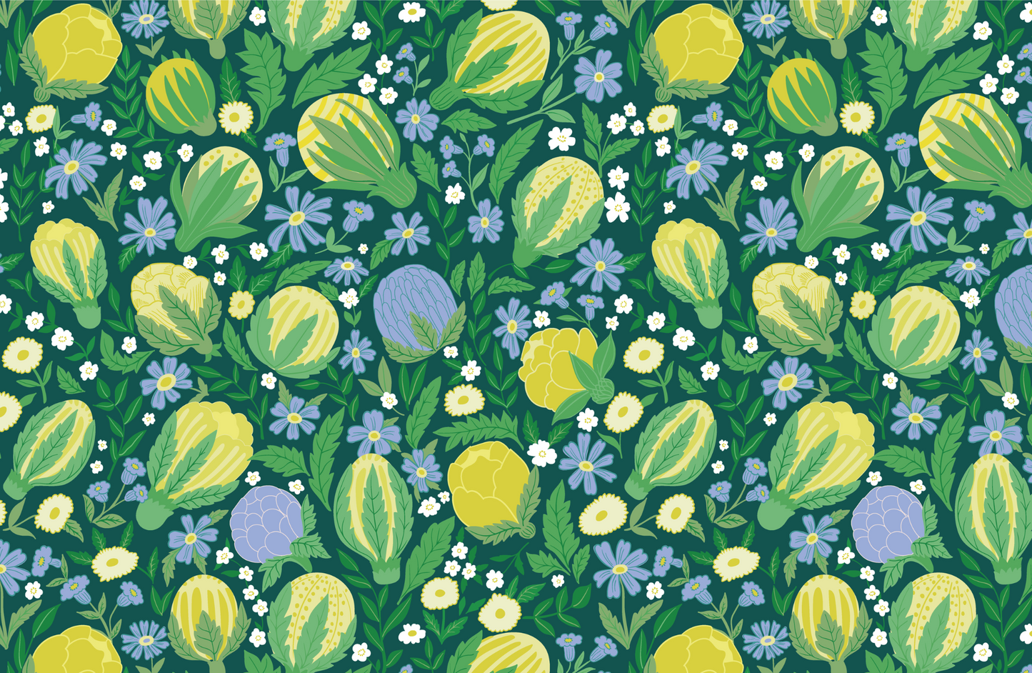 garden floral tear away paper placemat