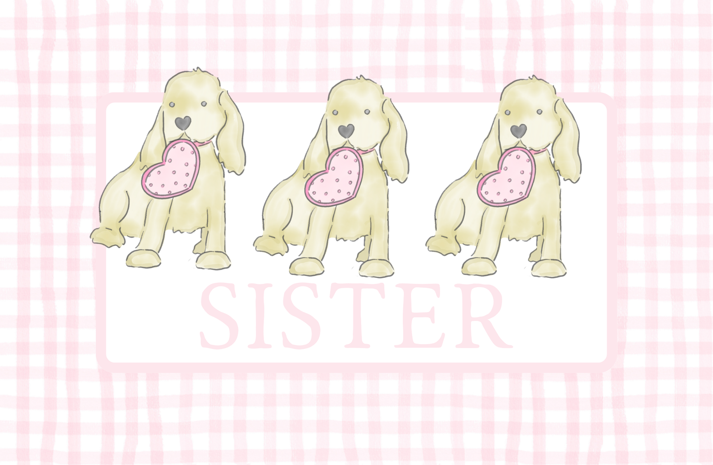 SWEET PUPPY VALENTINE PLACEMAT