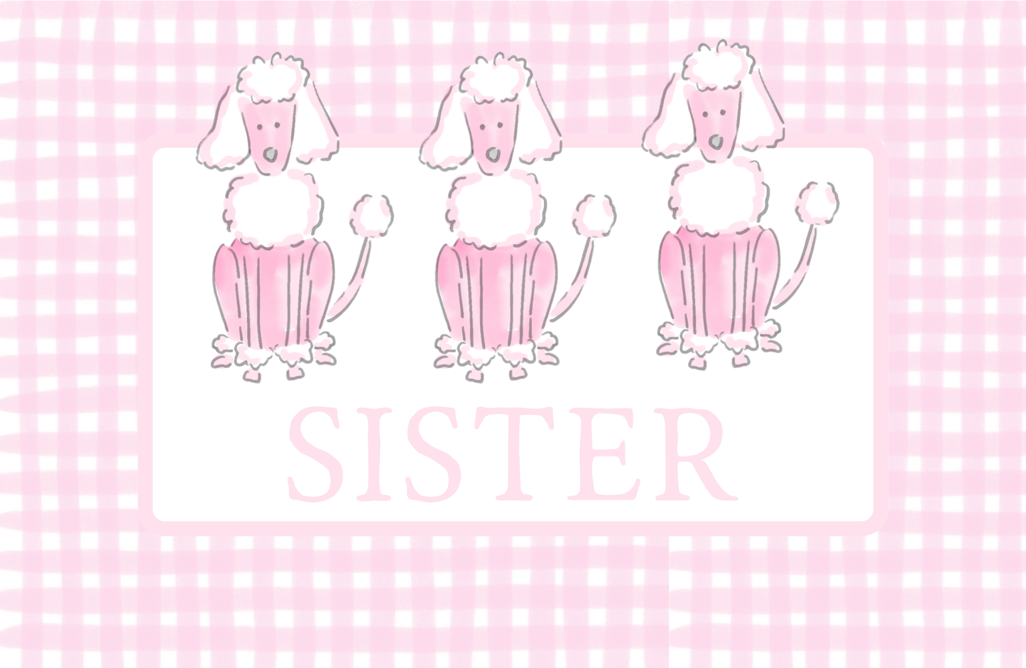 PINK POODLE PLACEMAT
