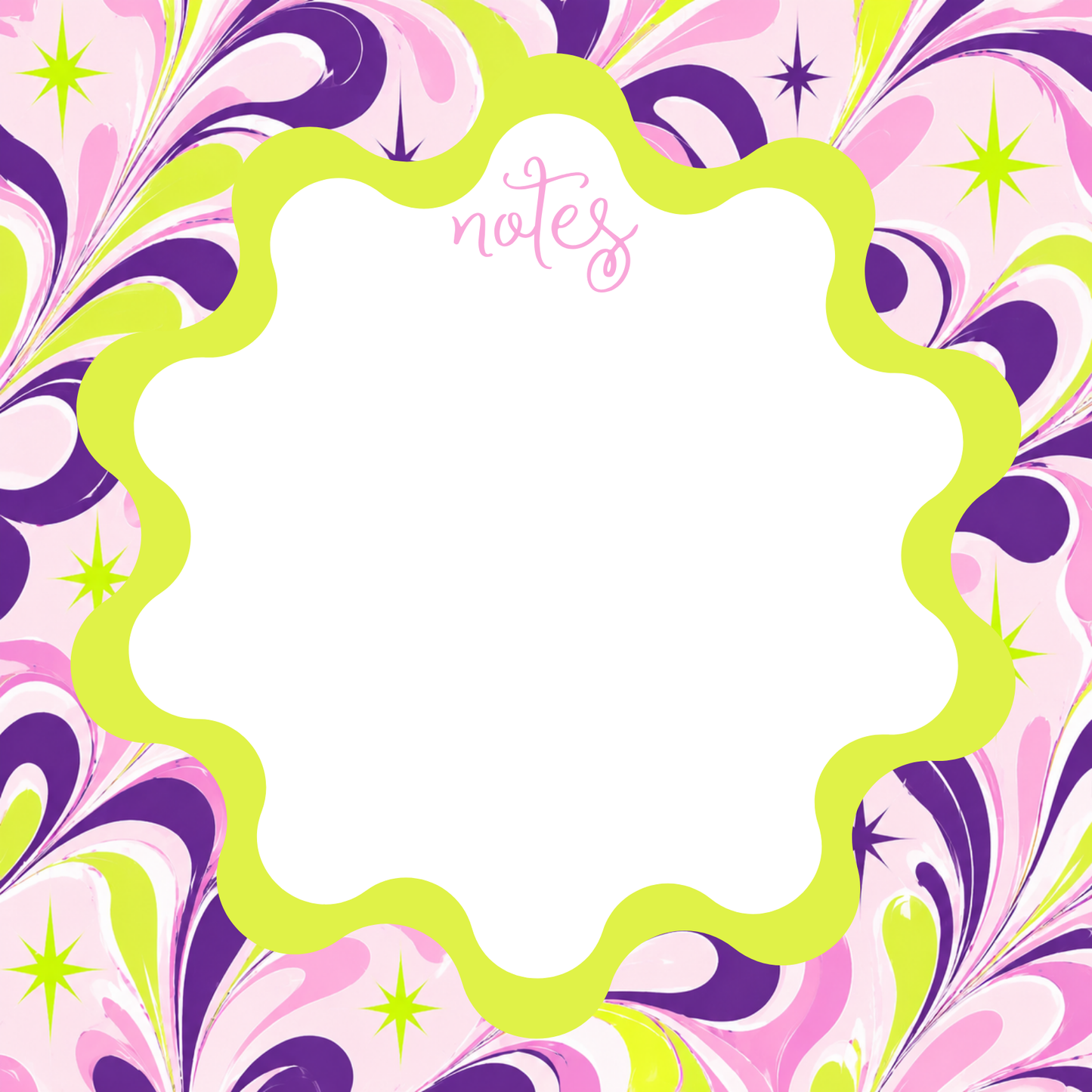 NEON PINK + PURPLE COLORFUL NOTEPAD