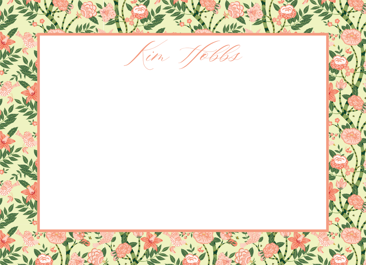 floral stationery