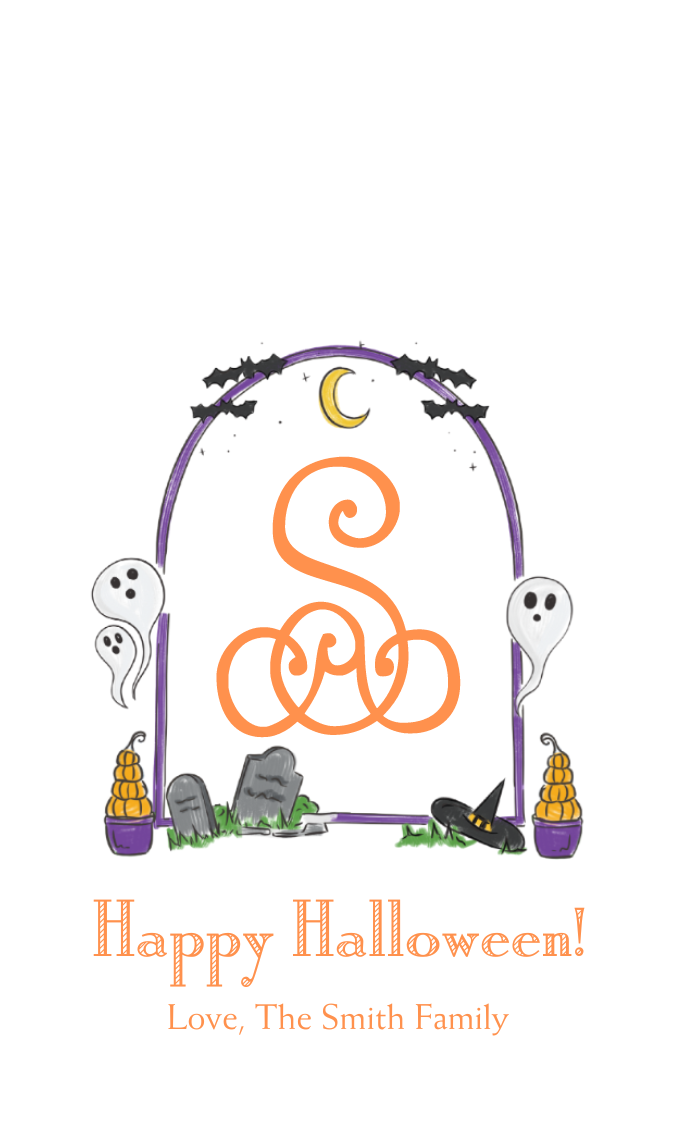 CLASSIC HALLOWEEN CREST GITF TAG