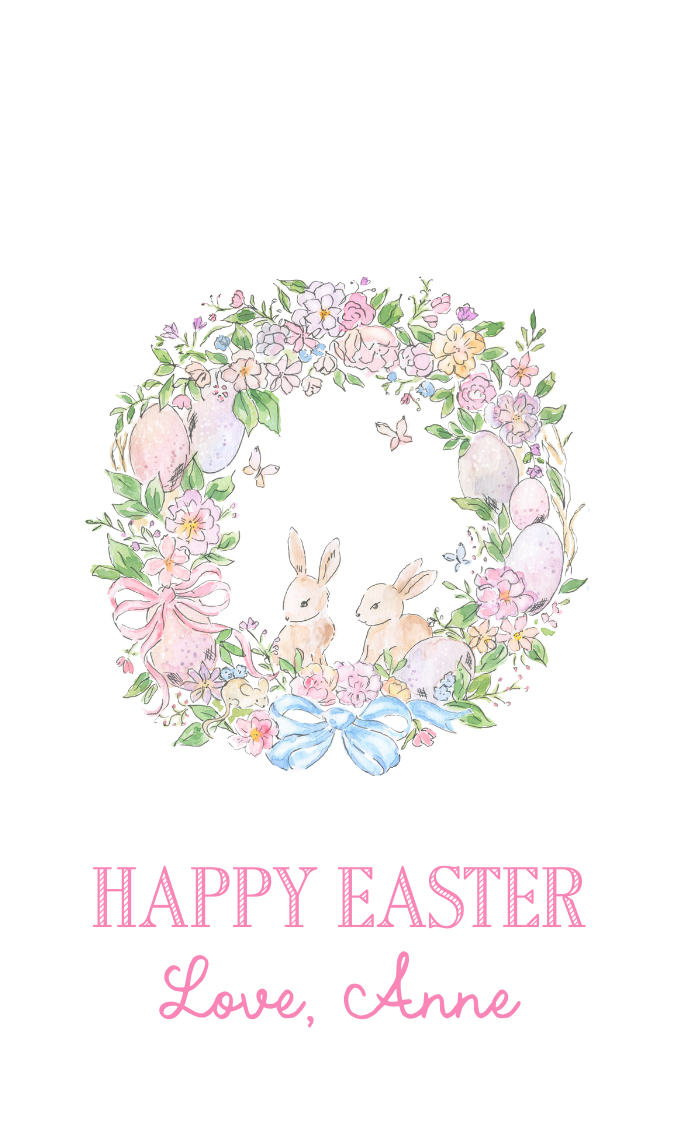 EASTER WREATH GIFT TAG