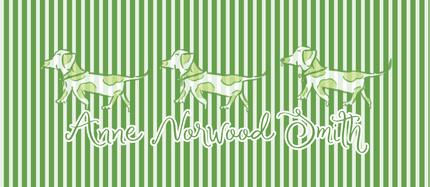 COLORFUL STRIPE DOGS RECTANGLE VINYL LABEL