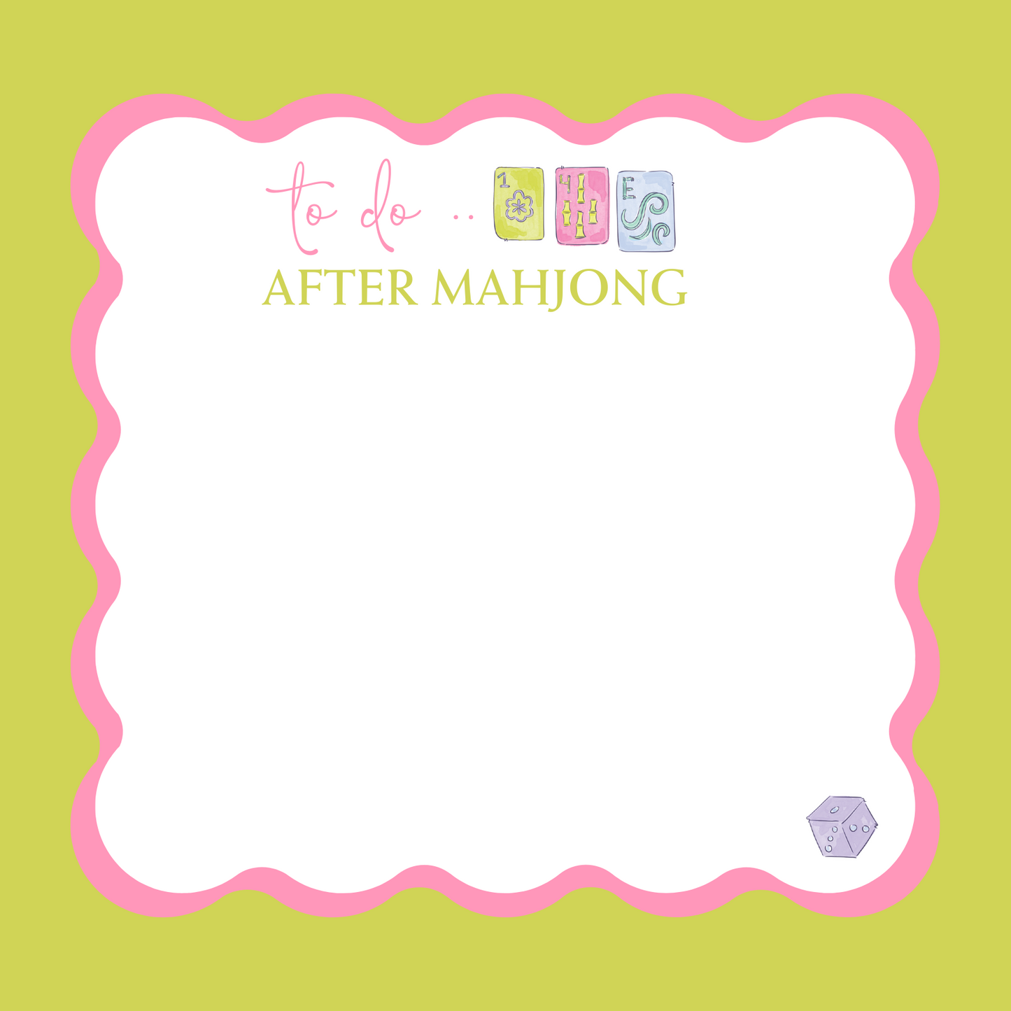 MAHJONG FAVORITE NOTEPAD
