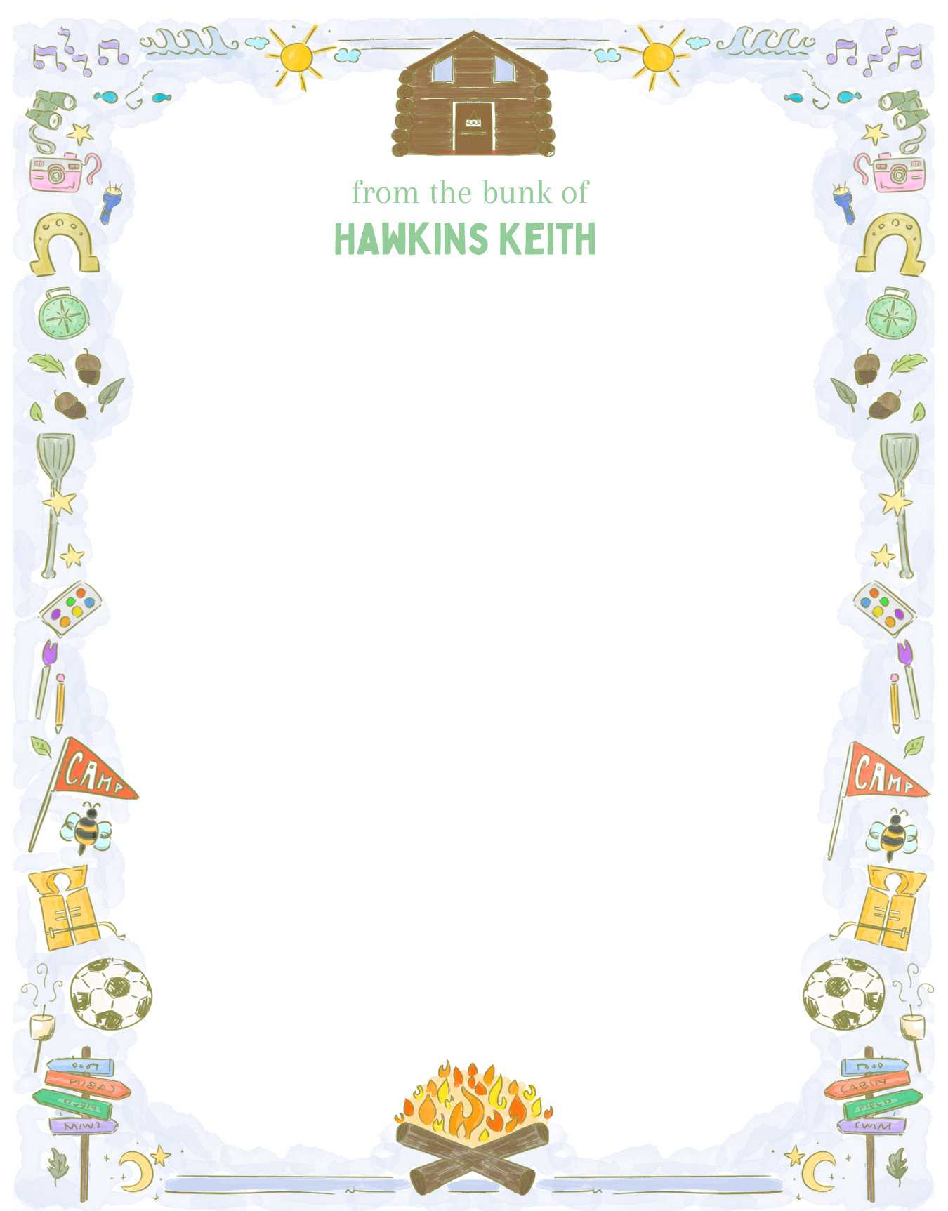 CAMP STATIONERY