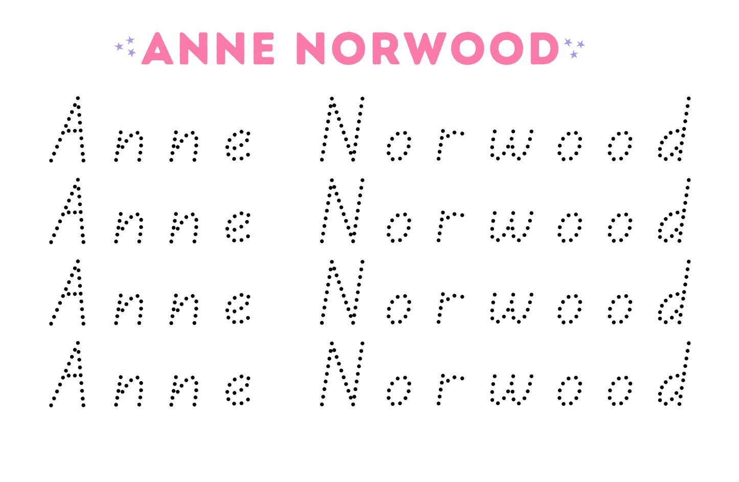 THE DOODLE PAD NAME TRACER