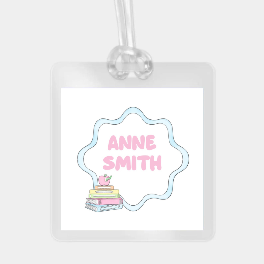 SCHOOL LAMINATED BAG TAG