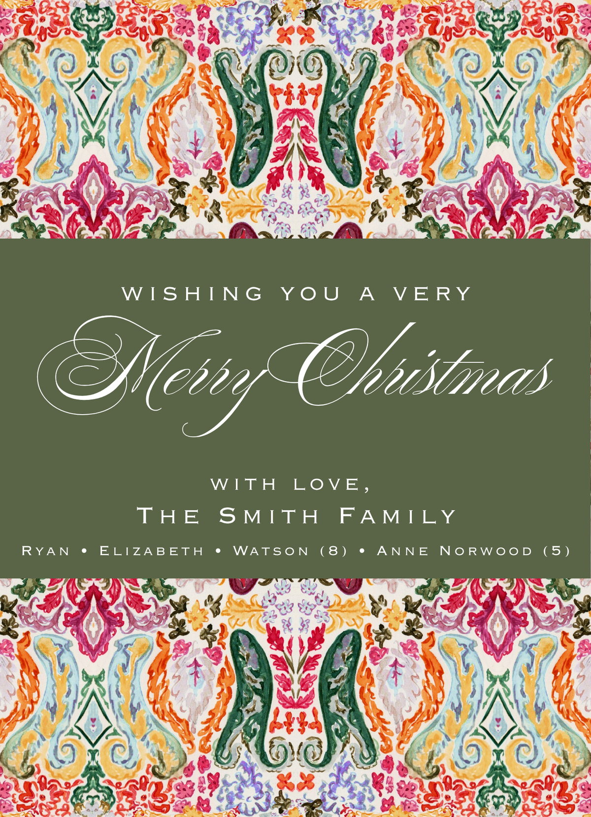 FUNKY COLORFUL HOLIDAY CARD