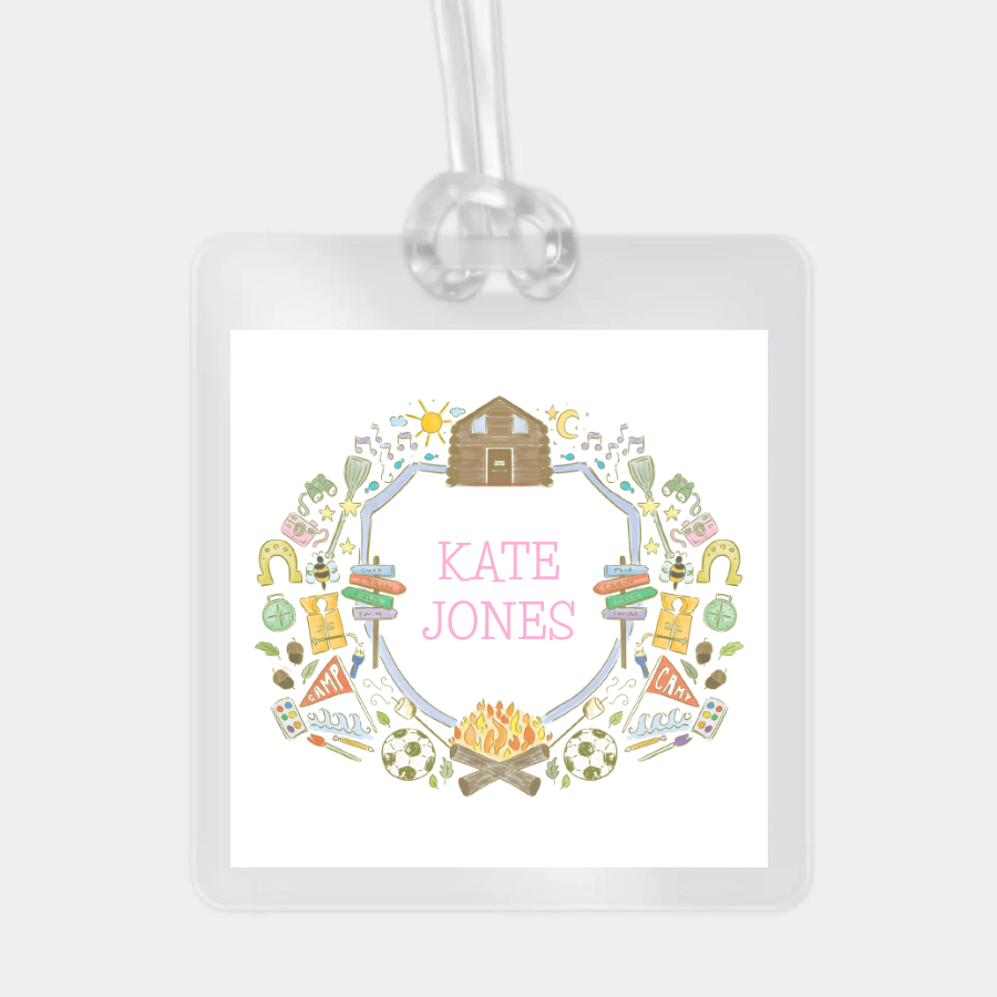 CAMP LAMINATED BAG TAG