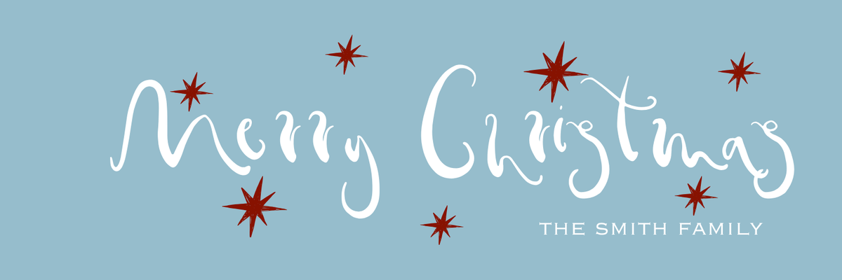 long + skinny MERRY CHRISTMAS GIFT TAG