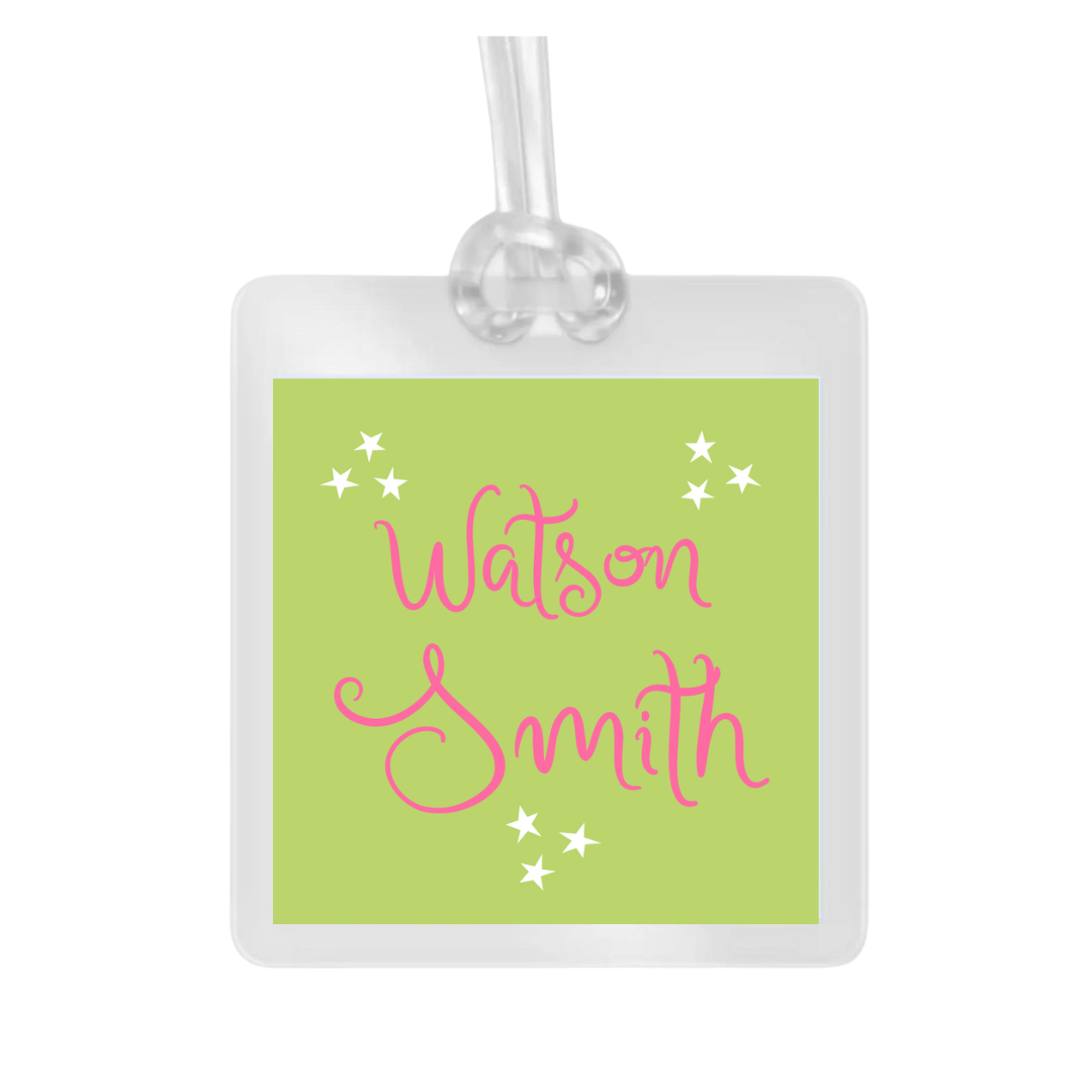WHIMSY LAMINATED BAG TAG