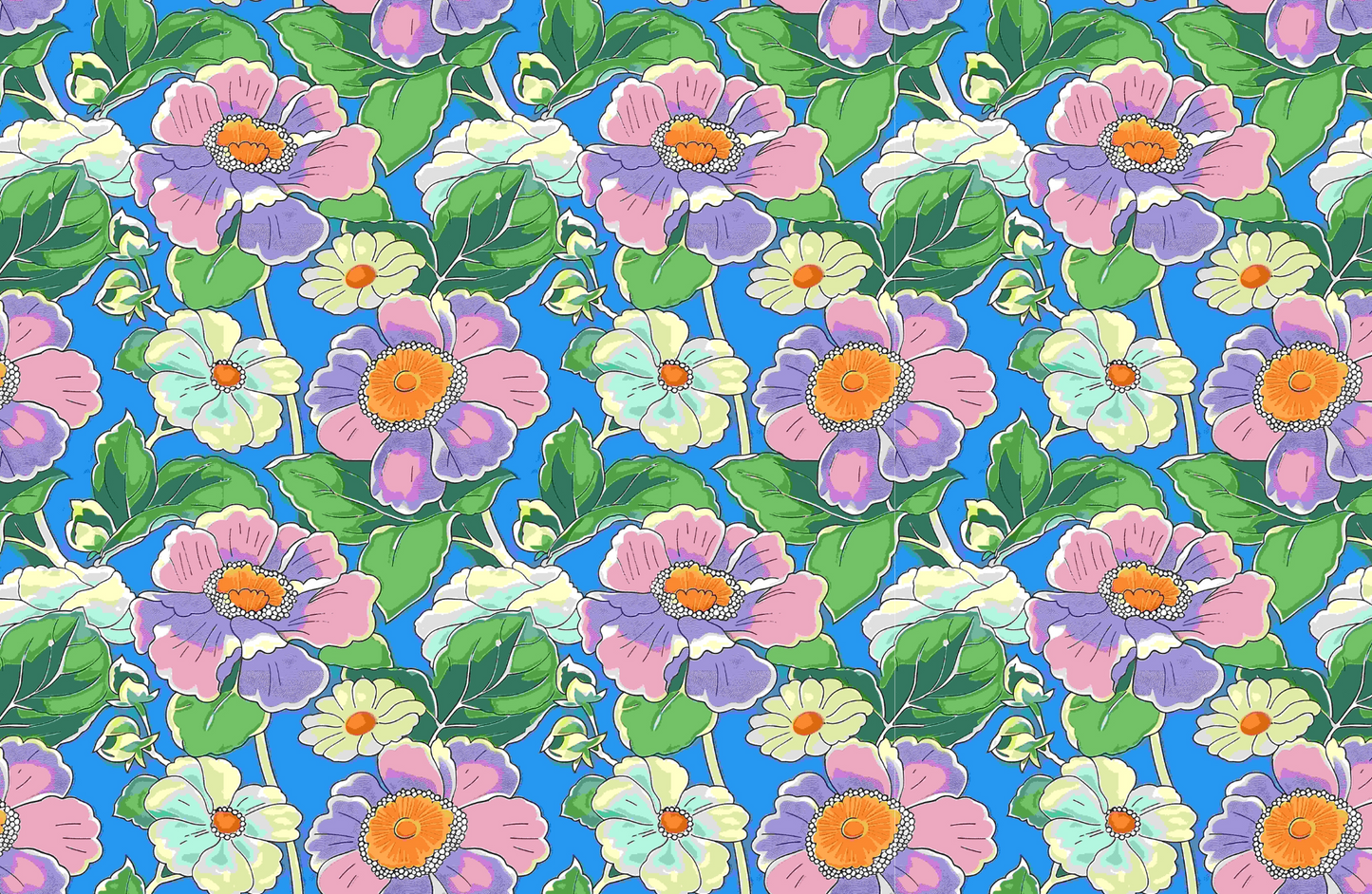 RETRO floral tear away paper placemat