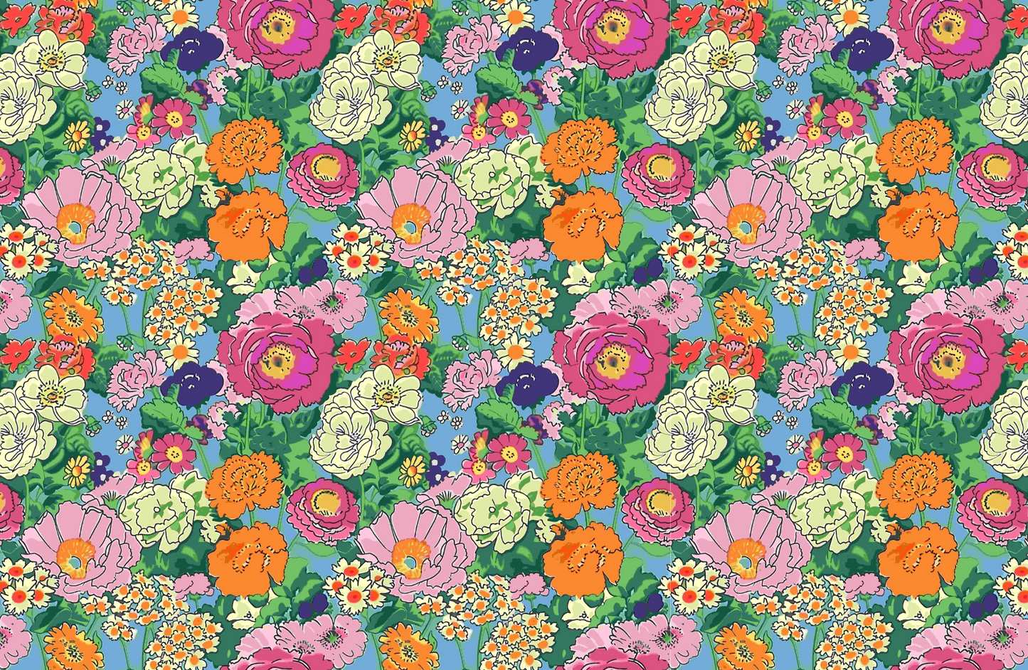RETRO floral tear away paper placemat