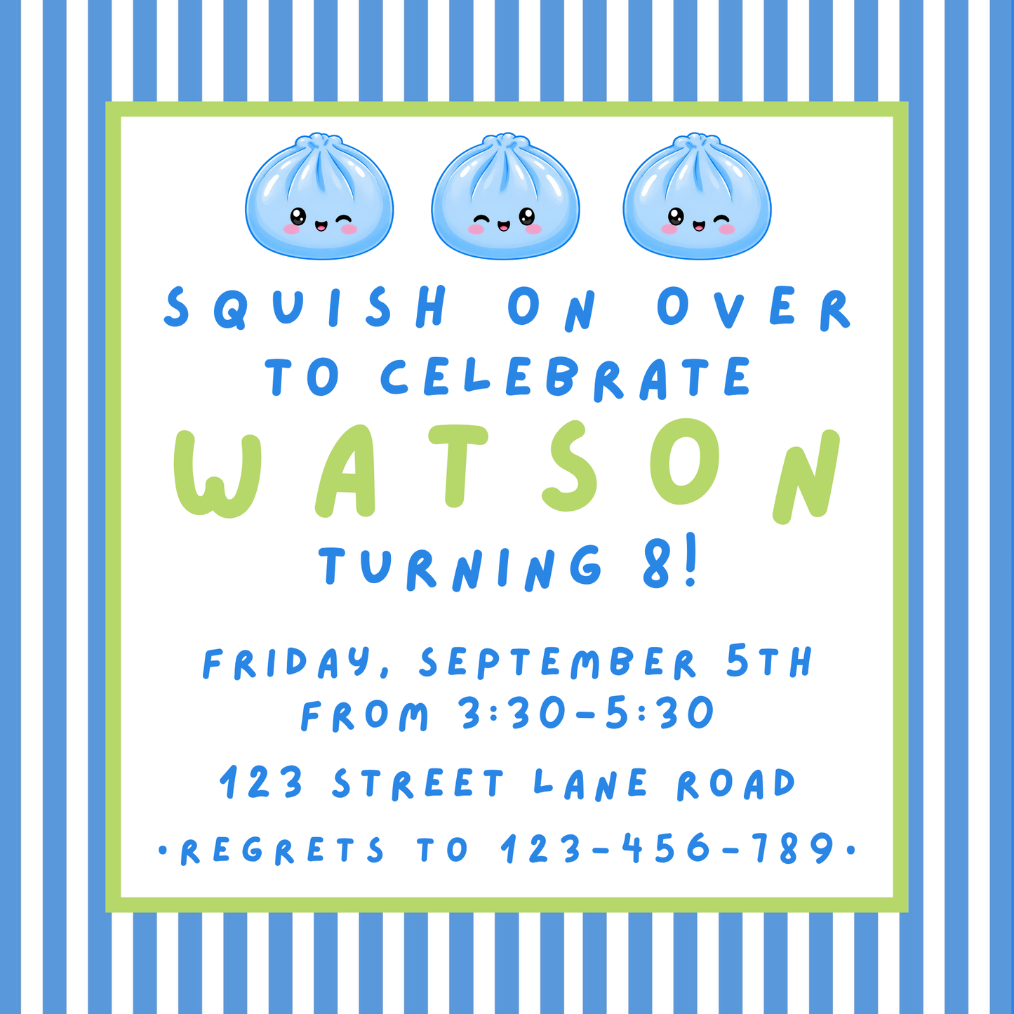 DUMPLING INVITATION