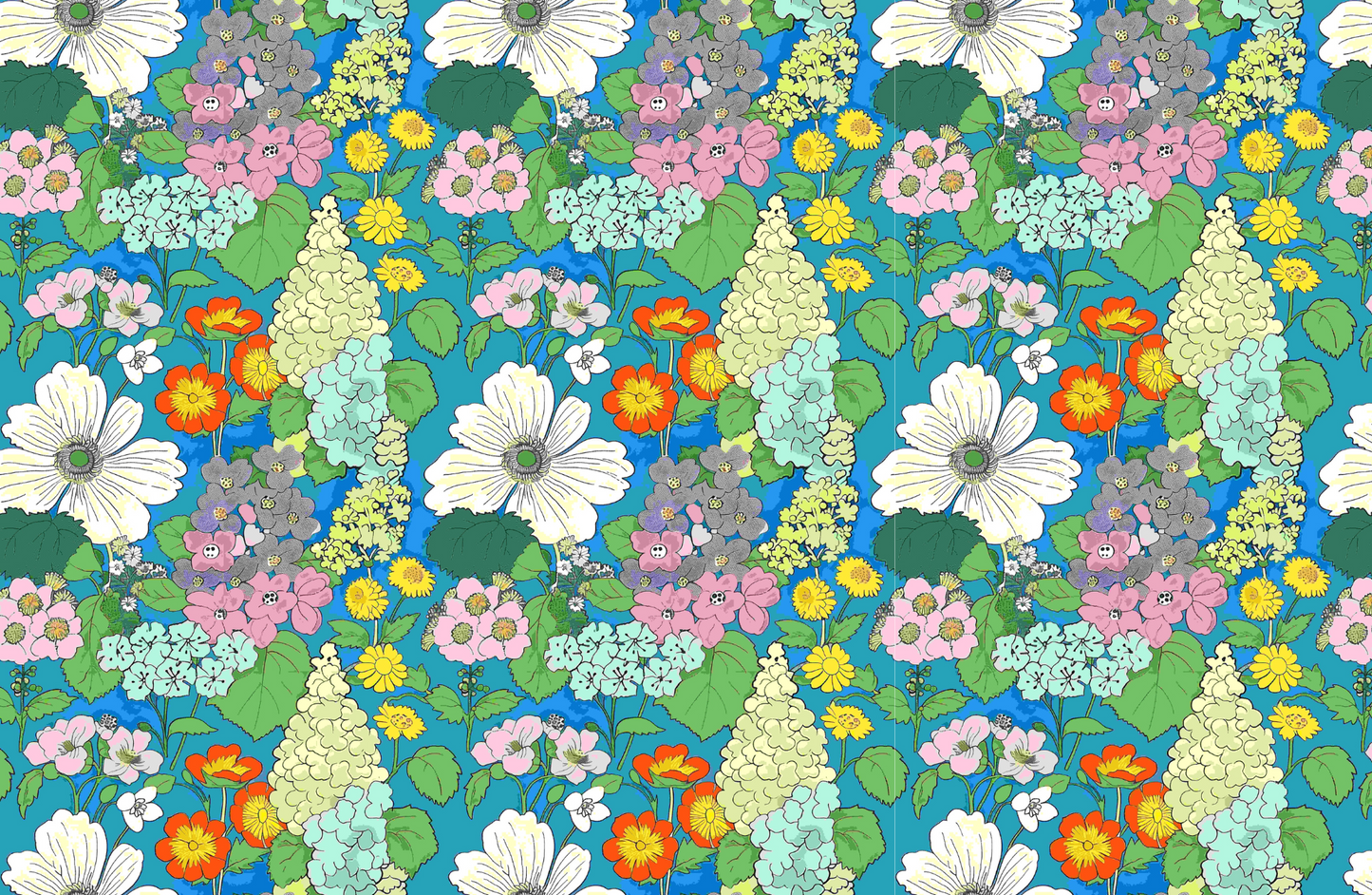 RETRO floral tear away paper placemat