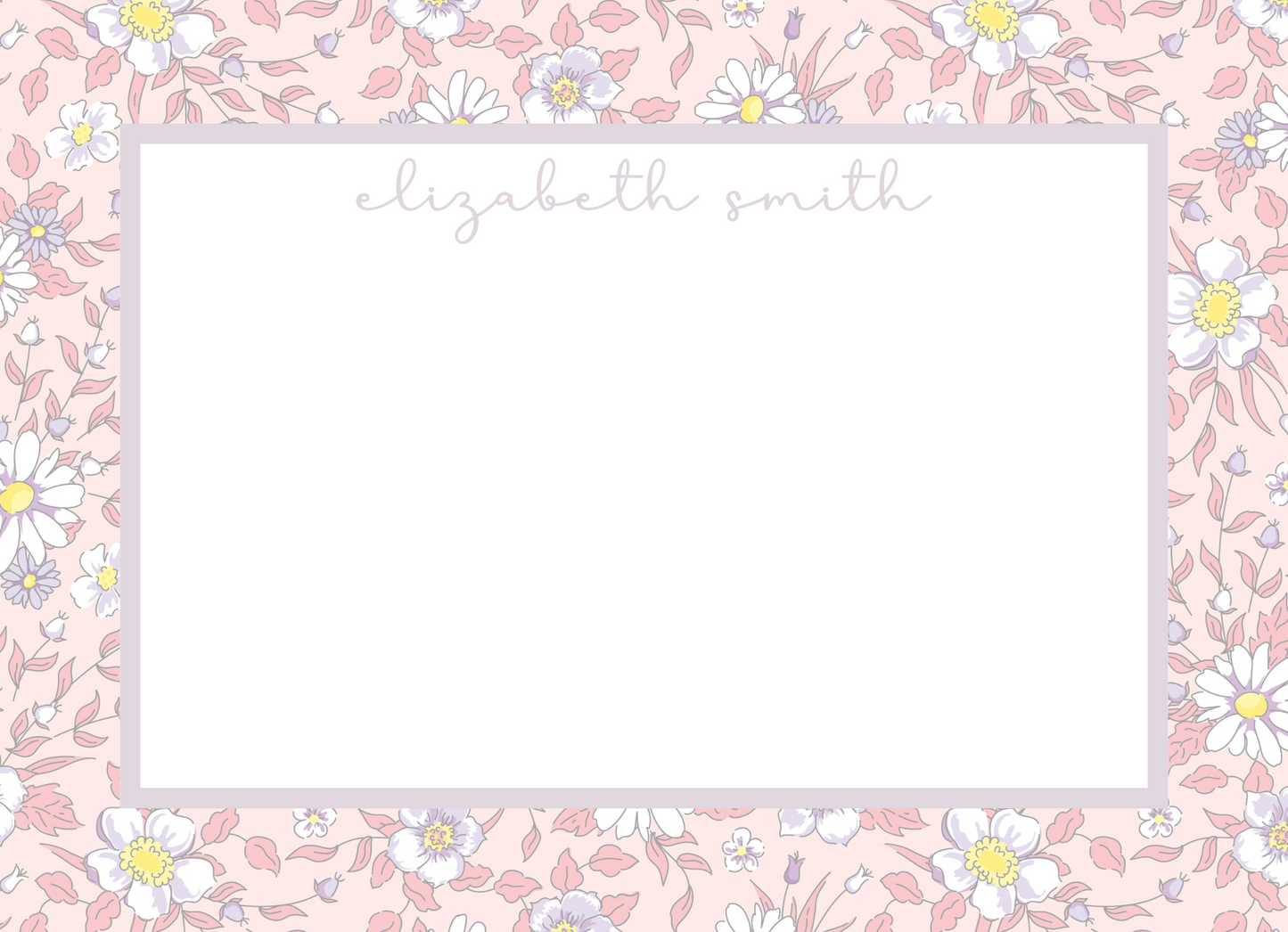 PINK LONDON FLORAL STATIONERY