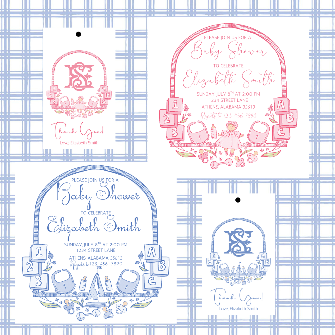 BABY CREST GIFT TAG