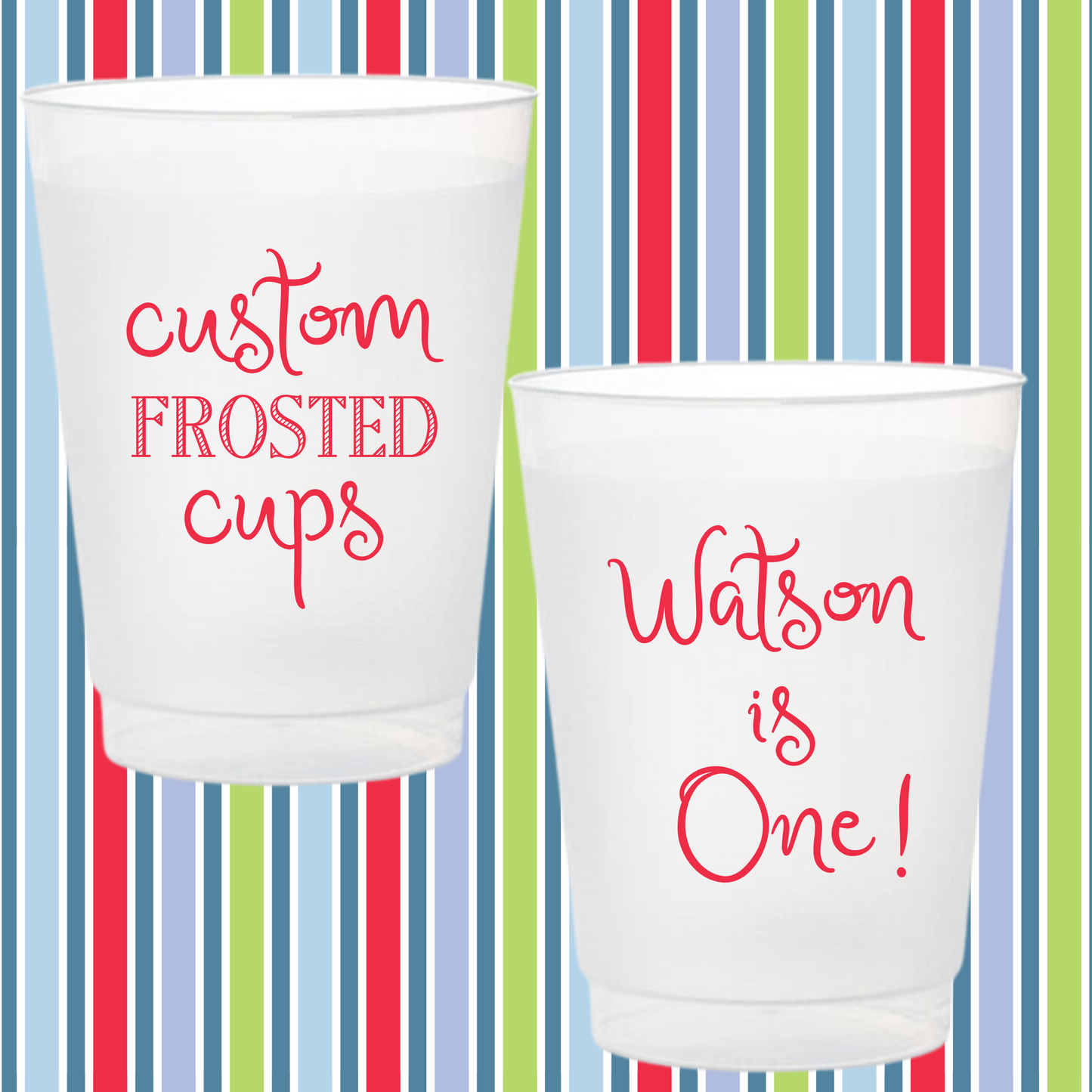 16 OZ FROSTED CUPS (1 color)