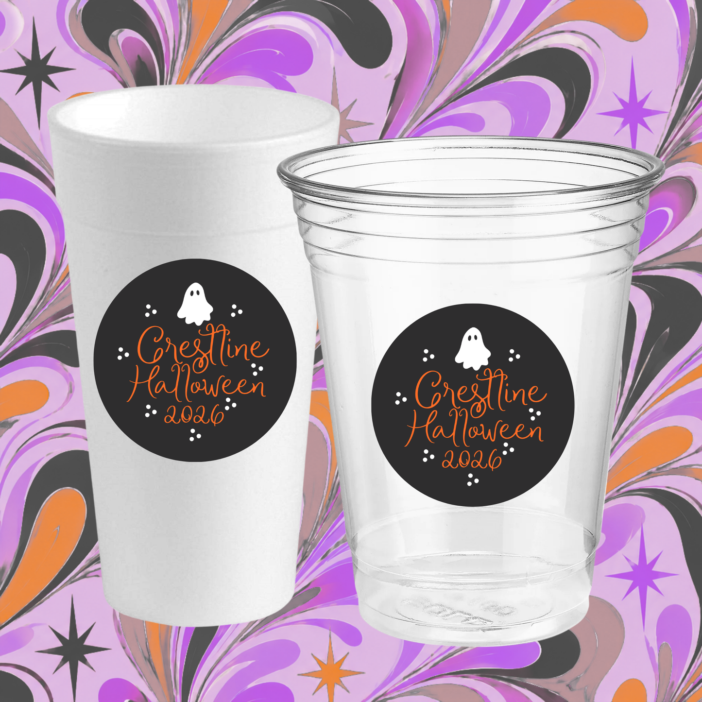 NEIGHBORHOOD HALLOWEEN CUP STICKERS