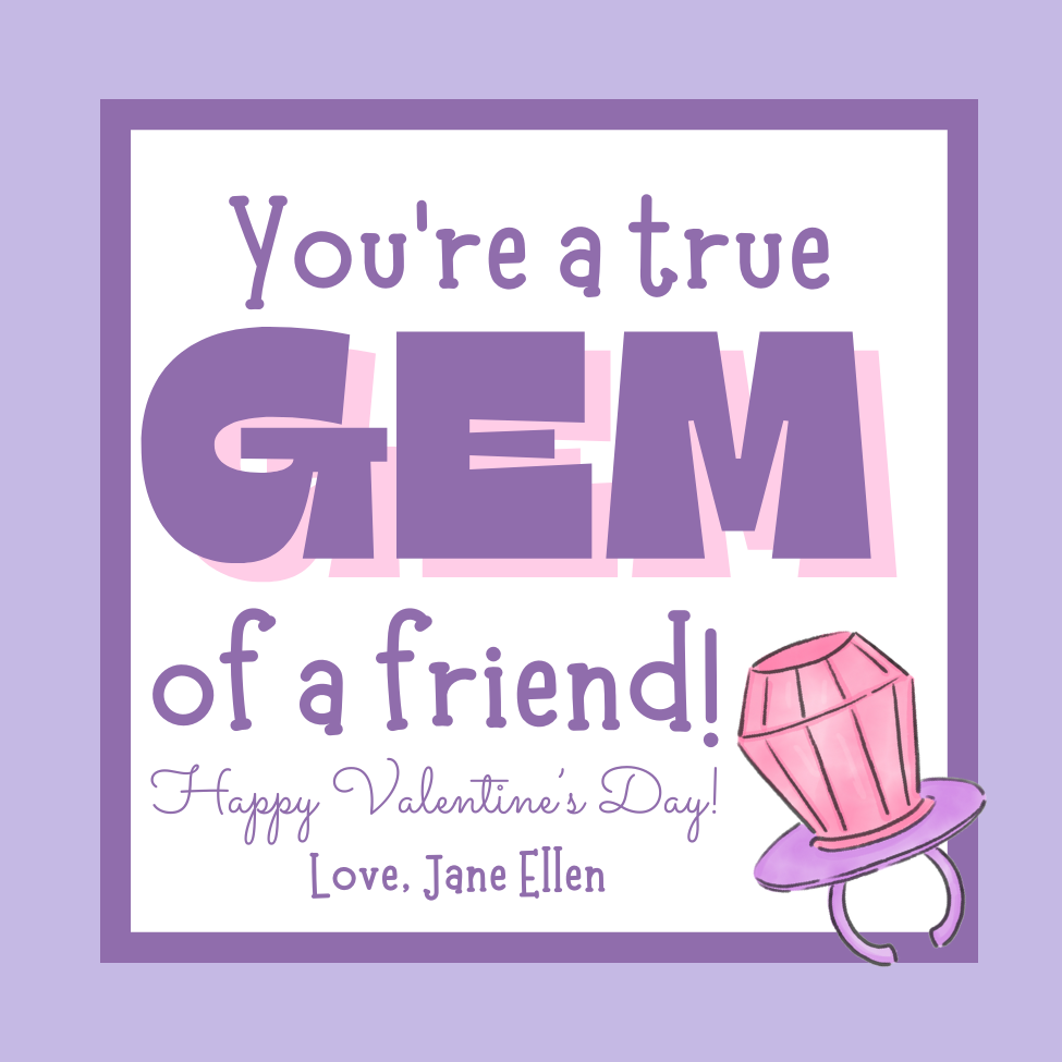 GEM OF A FRIEND VALENTINE