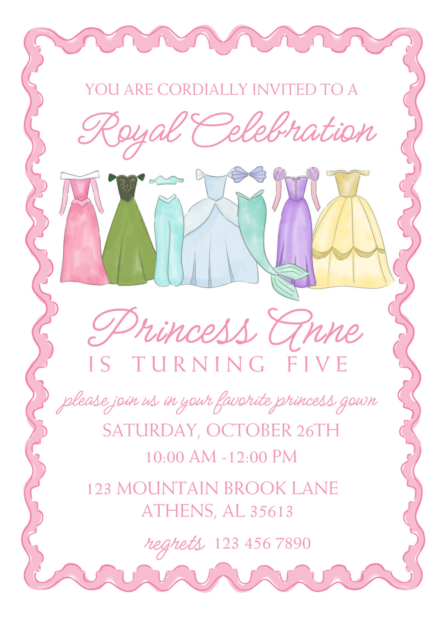 royal celebration invitation