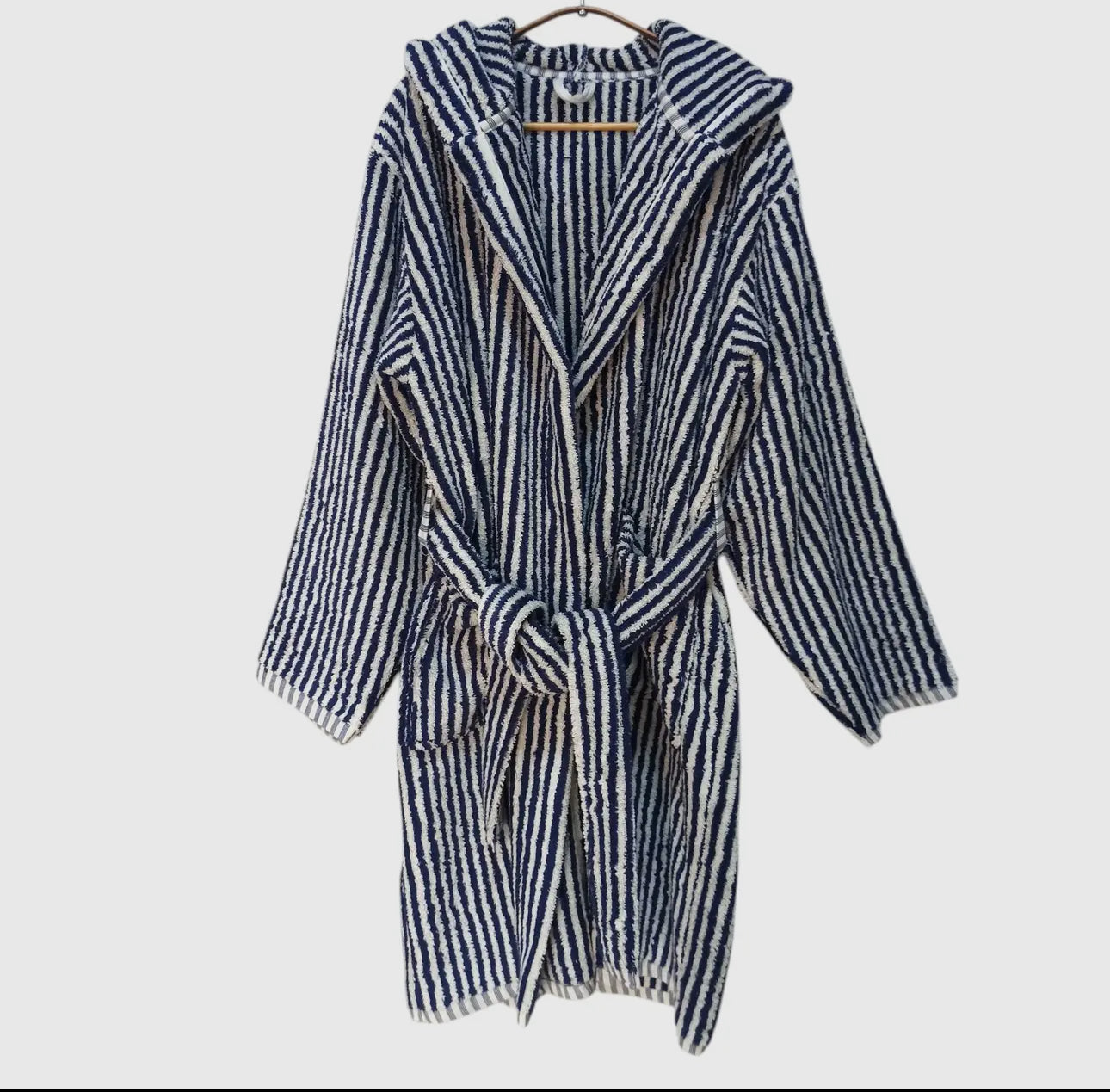 Pompom Stripe Bathrobe