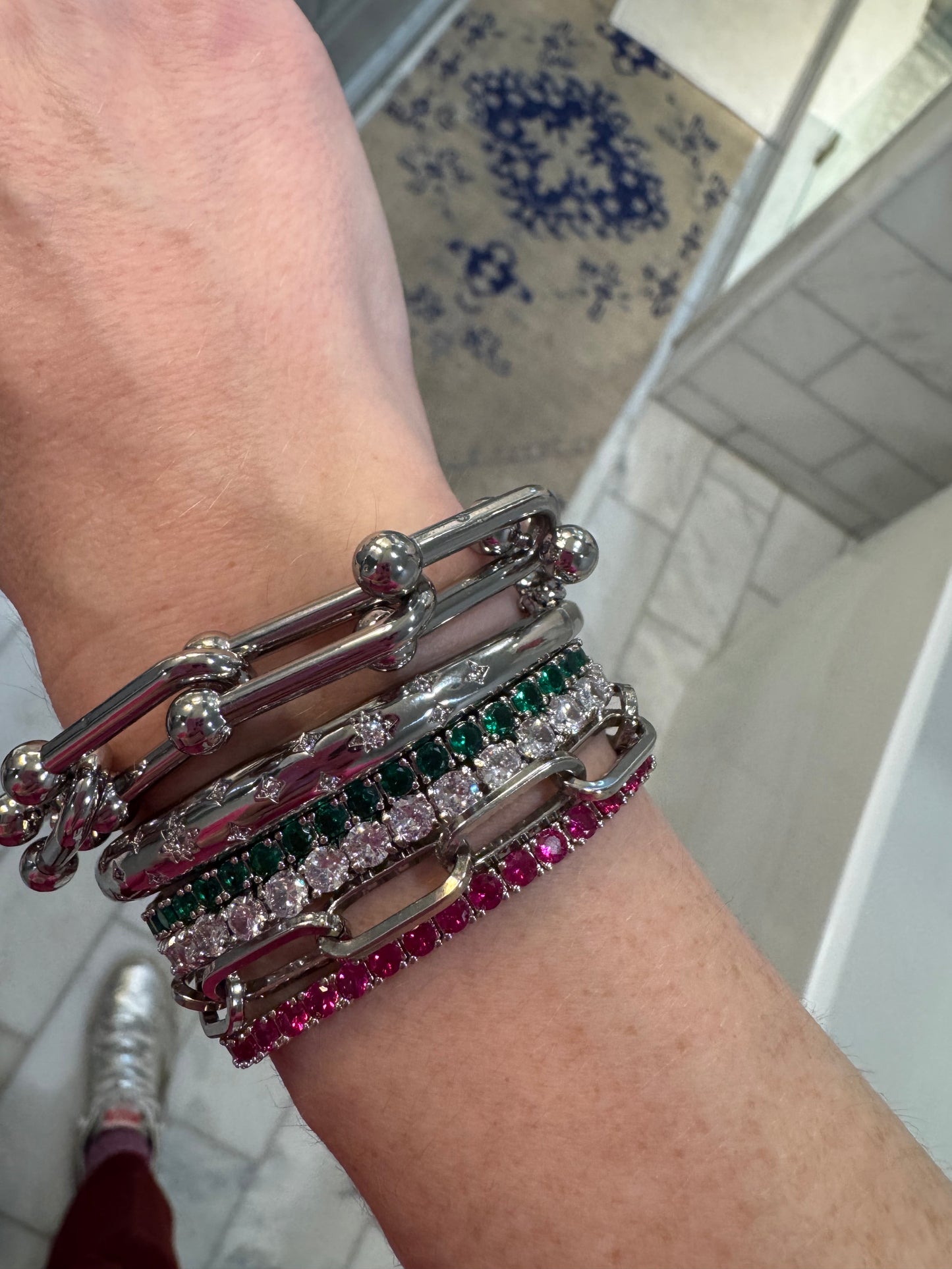 Silver bangle