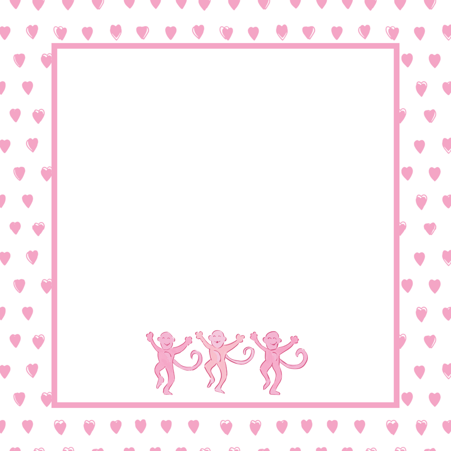 PINK PREPPY MONKEY NOTEPAD