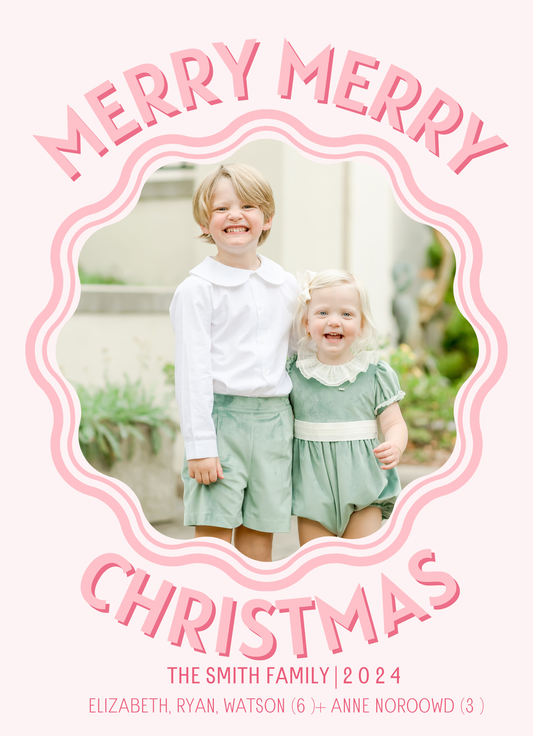 MERRY MERRY CHRISTMAS CARD