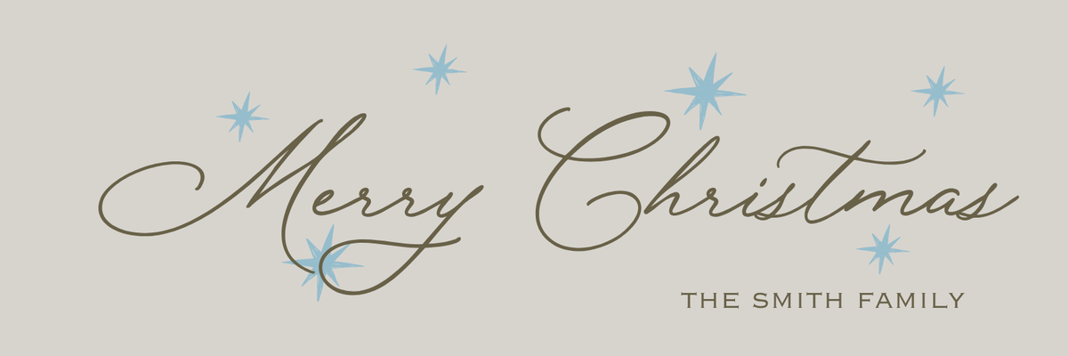 long + skinny MERRY CHRISTMAS GIFT TAG