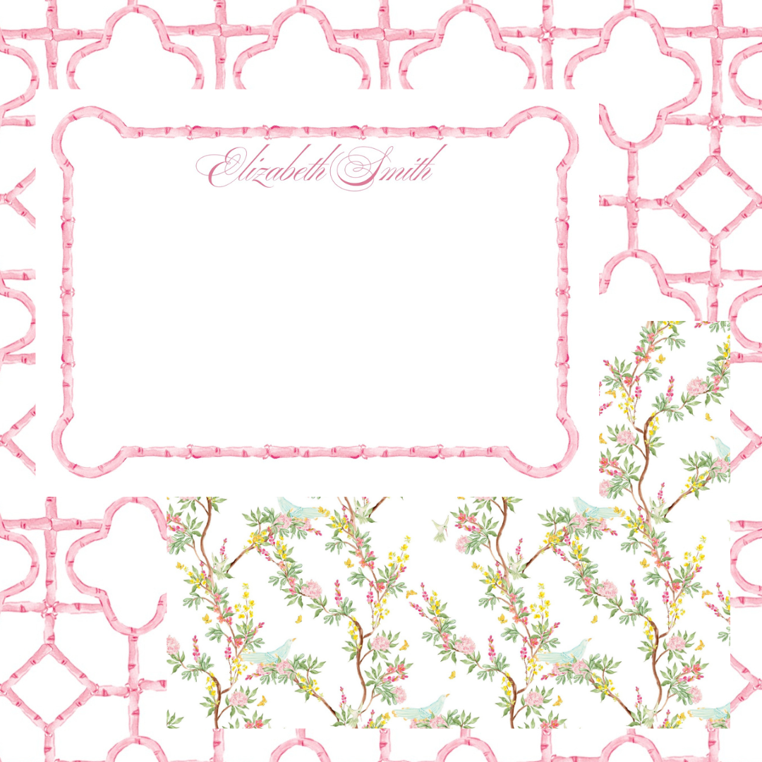 PINK SPRINGY stationery