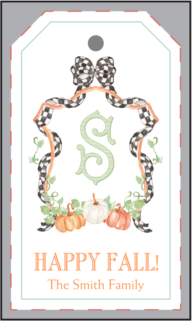 fall gift tag