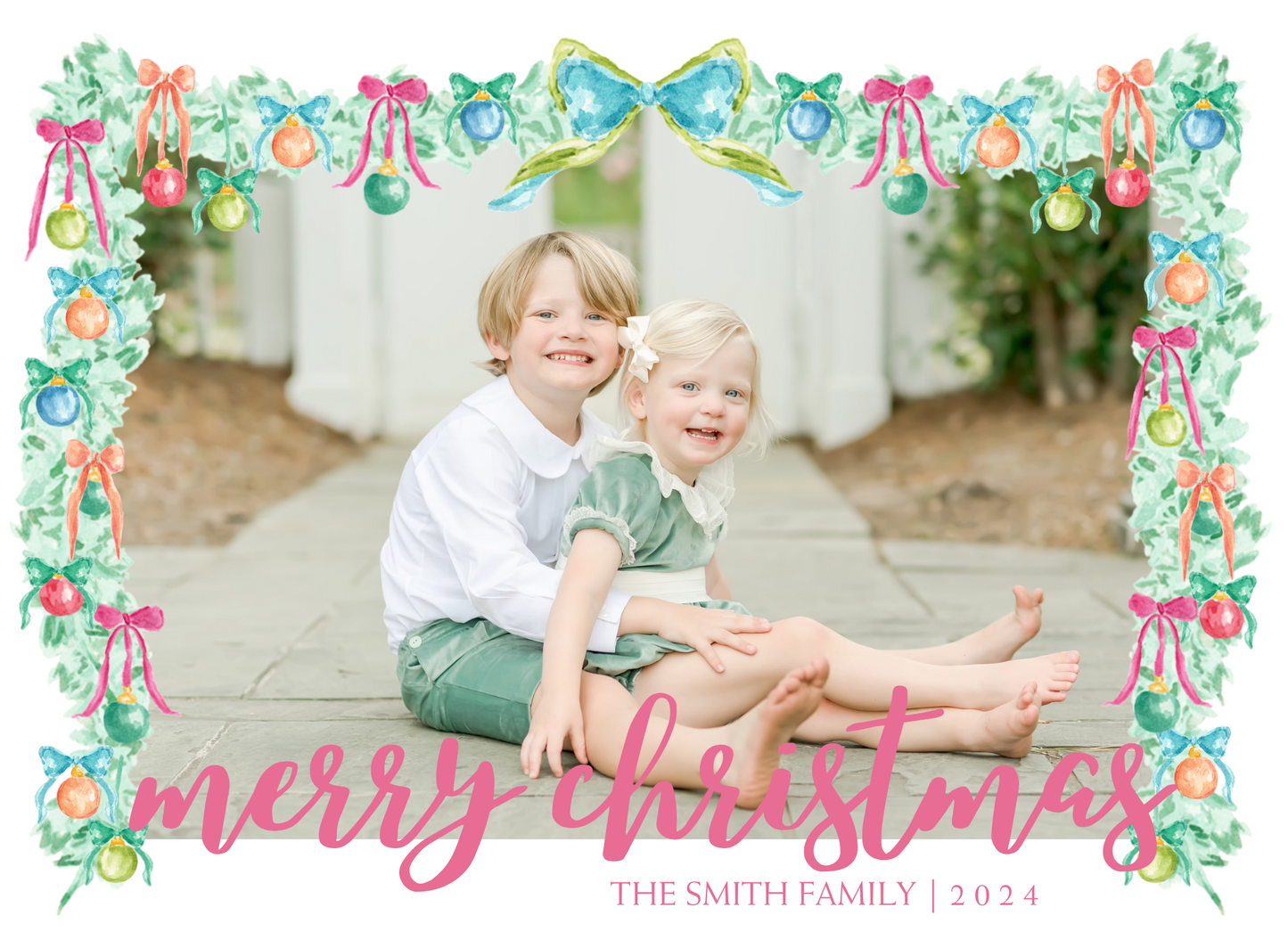 MERRY AND BRIGHT CHRISTMAS CARD