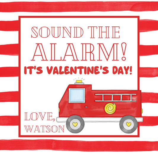 SOUNDS THE ALARM VALENTINE