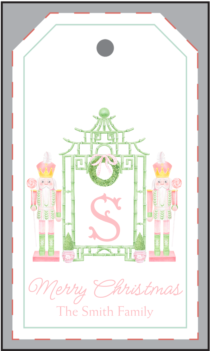 PINK NUTCRACKER GIFT TAG