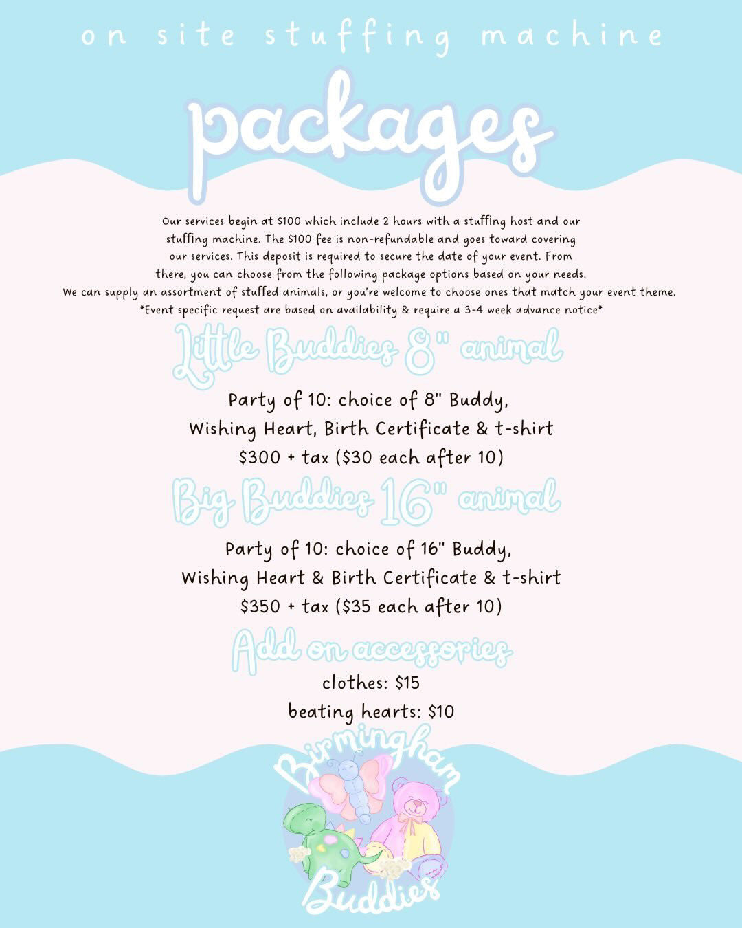 Birmingham Buddies packages