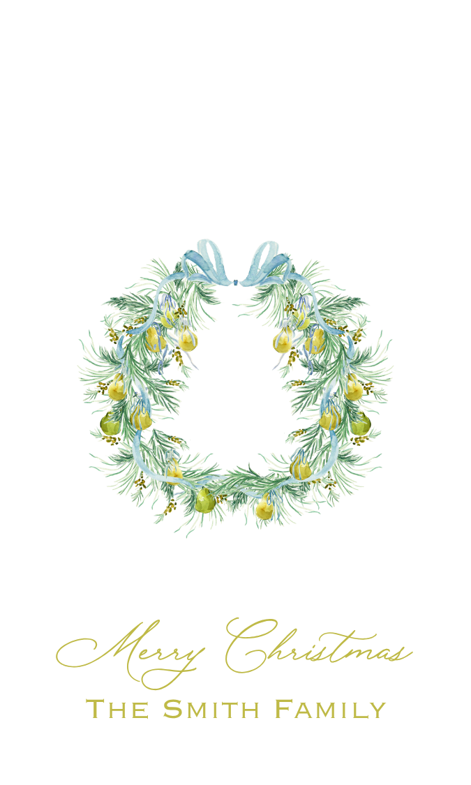 GREEN PEARS GIFT TAG