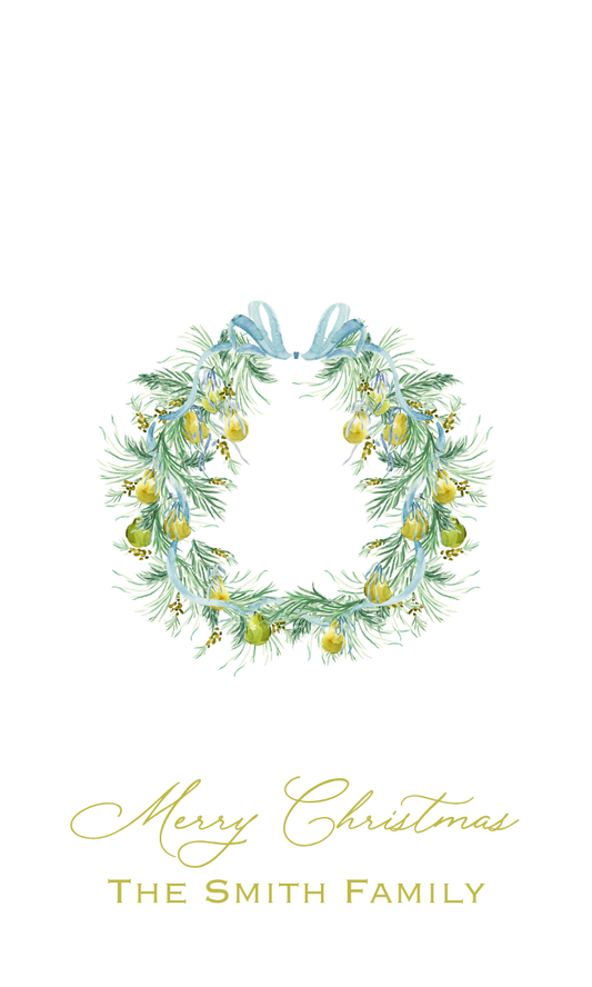 GREEN PEARS GIFT TAG