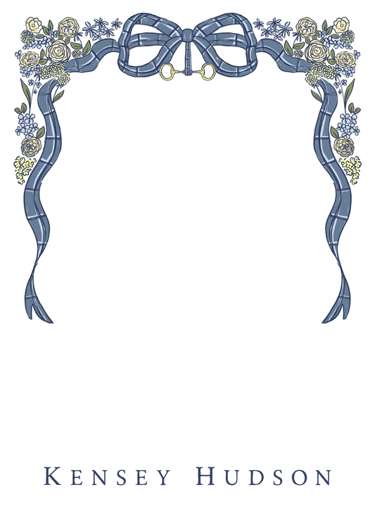 floral frame notepad