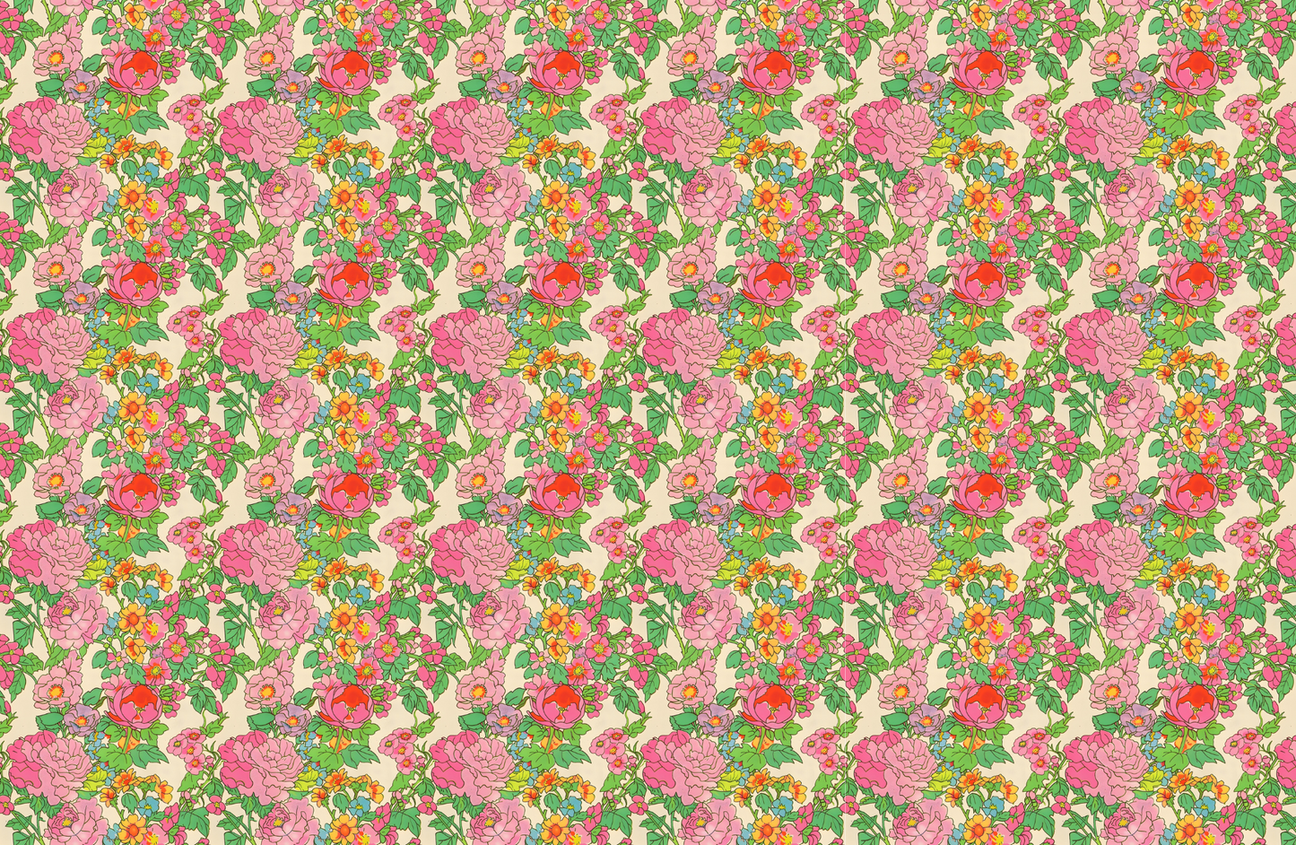 RETRO floral tear away paper placemat
