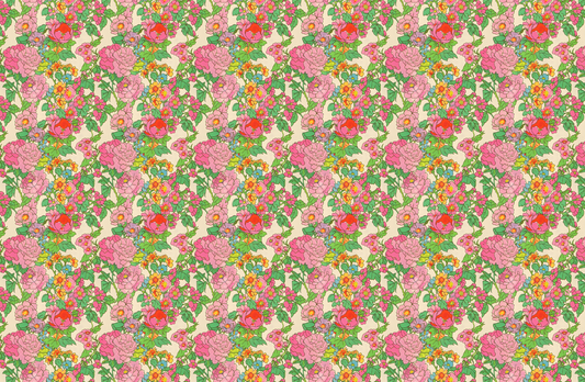 RETRO floral tear away paper placemat