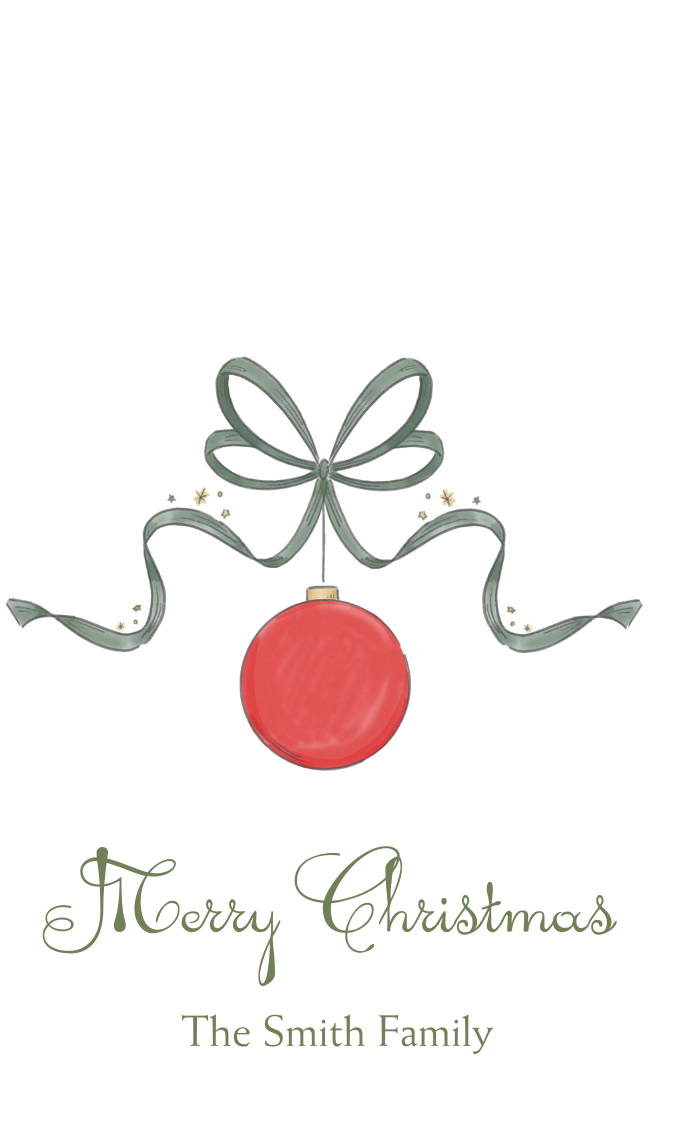 CHRISTMAS ORNAMENT GIFT TAG